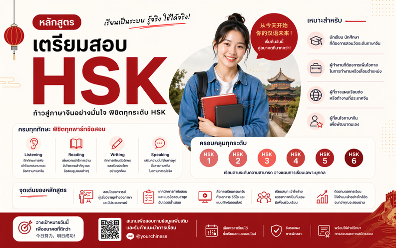 หลักสูตรเตรียมสอบ HSK